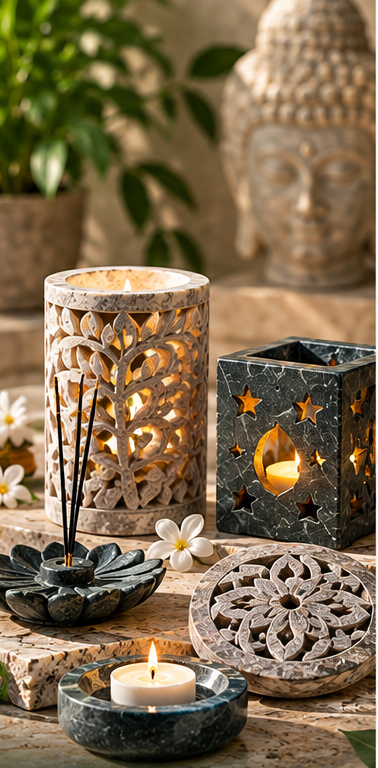 Handcrafted Candle and Incense Holders